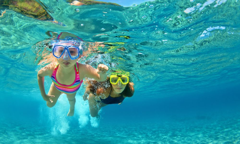 Swimming, diving and snorkeling equipment.jpg