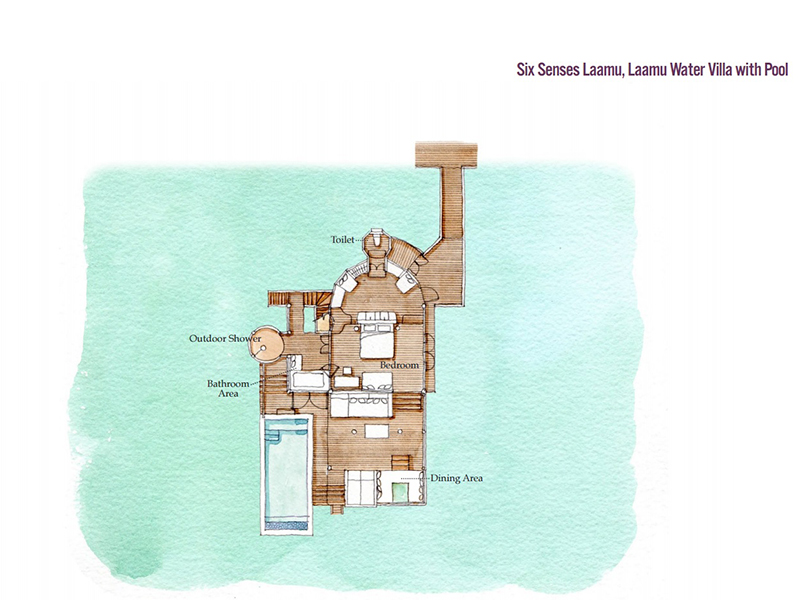 Laamu Water Villa with Pool-plan