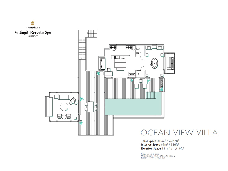 Ocean View Villa with private pool-plan