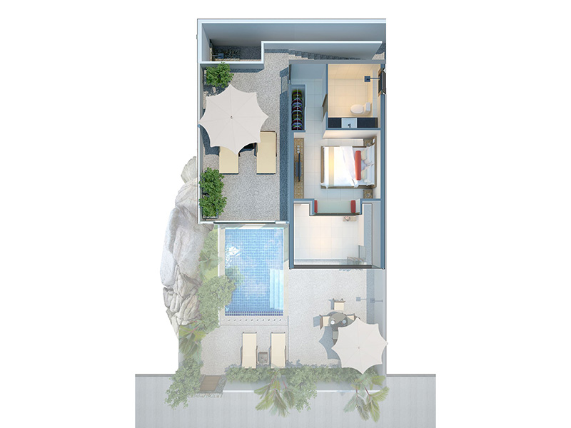 Two Bedroom Modern Pool Villa-plan2