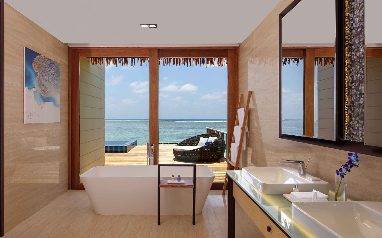 Overwater Villa - Bathroom with Ocean View